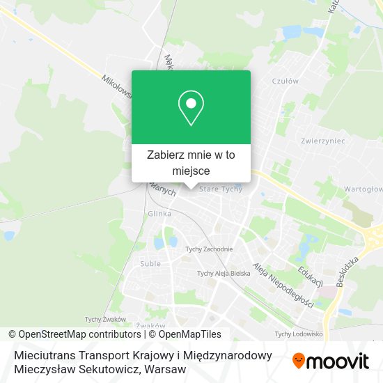 Mapa Mieciutrans Transport Krajowy i Międzynarodowy Mieczysław Sekutowicz