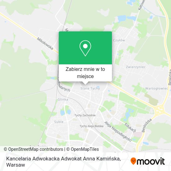 Mapa Kancelaria Adwokacka Adwokat Anna Kamińska