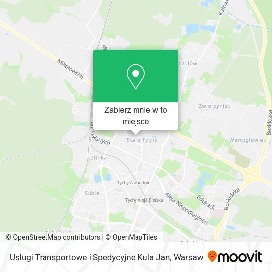 Mapa Uslugi Transportowe i Spedycyjne Kula Jan