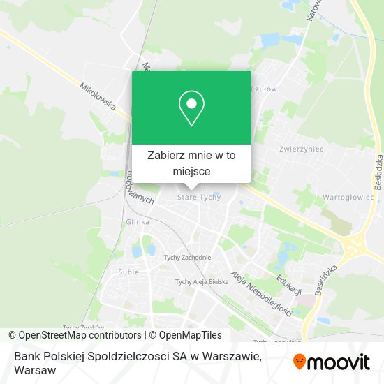 Mapa Bank Polskiej Spoldzielczosci SA w Warszawie