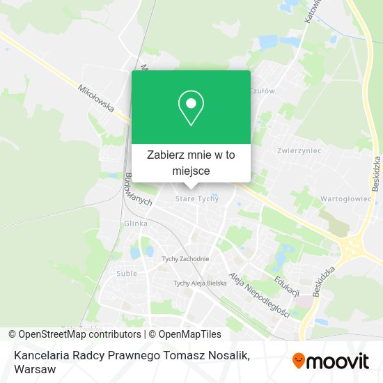 Mapa Kancelaria Radcy Prawnego Tomasz Nosalik