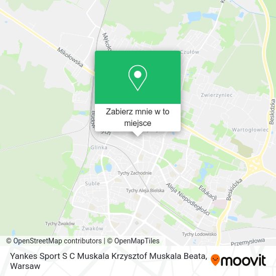 Mapa Yankes Sport S C Muskala Krzysztof Muskala Beata