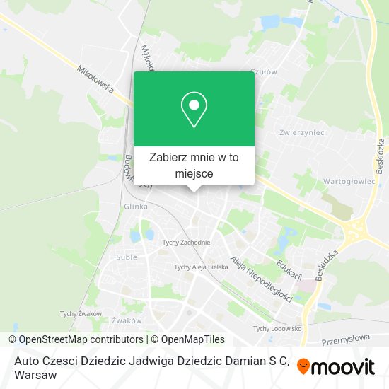 Mapa Auto Czesci Dziedzic Jadwiga Dziedzic Damian S C