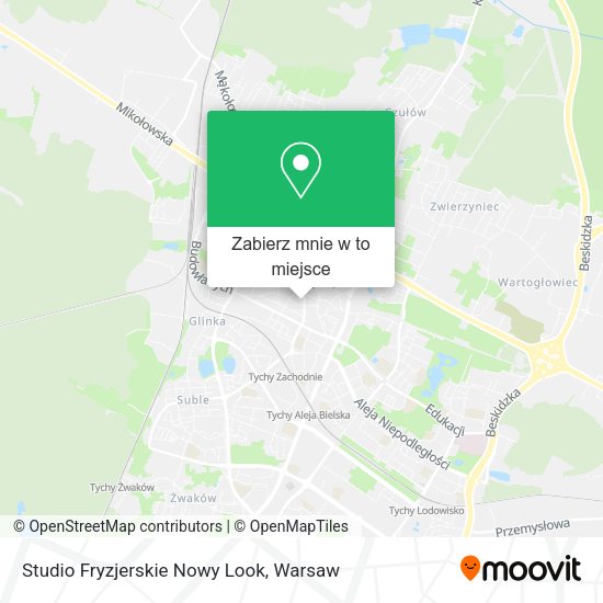 Mapa Studio Fryzjerskie Nowy Look