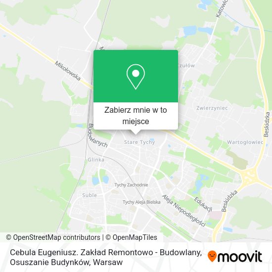 Mapa Cebula Eugeniusz. Zakład Remontowo - Budowlany, Osuszanie Budynków