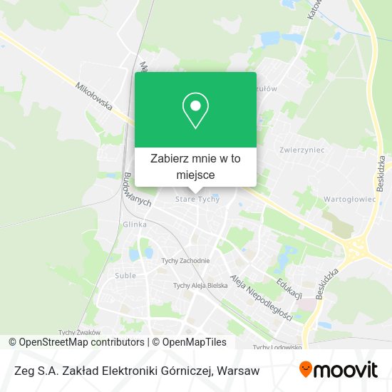 Mapa Zeg S.A. Zakład Elektroniki Górniczej