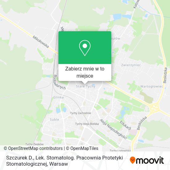 Mapa Szczurek D., Lek. Stomatolog. Pracownia Protetyki Stomatologicznej