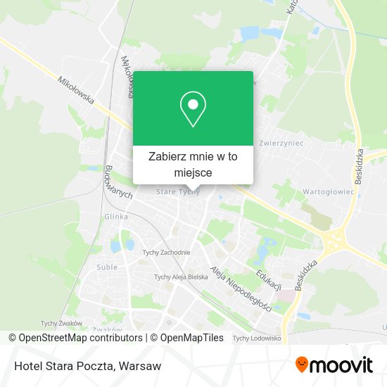 Mapa Hotel Stara Poczta