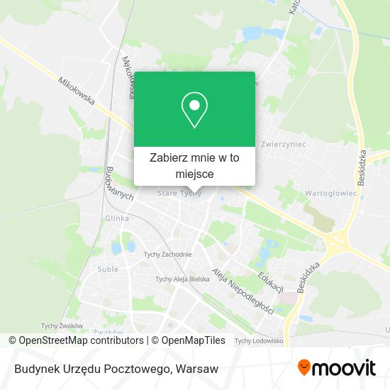 Mapa Budynek Urzędu Pocztowego