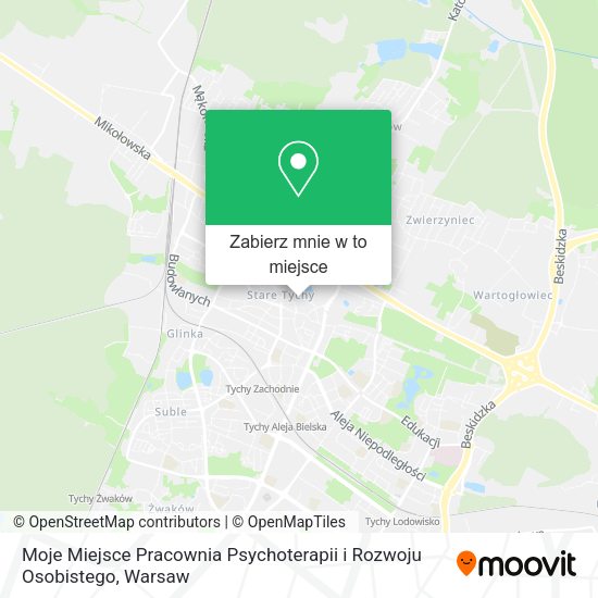 Mapa Moje Miejsce Pracownia Psychoterapii i Rozwoju Osobistego