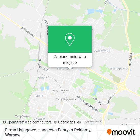 Mapa Firma Uslugowo Handlowa Fabryka Reklamy