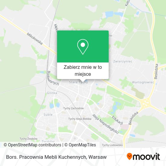 Mapa Bors. Pracownia Mebli Kuchennych