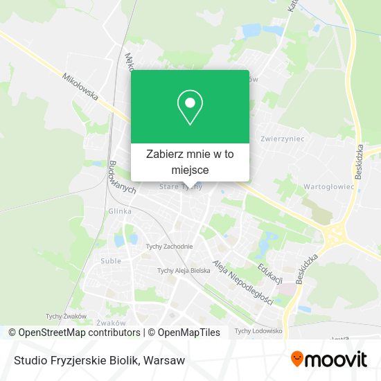 Mapa Studio Fryzjerskie Biolik