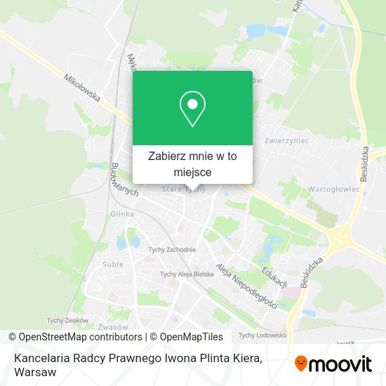 Mapa Kancelaria Radcy Prawnego Iwona Plinta Kiera