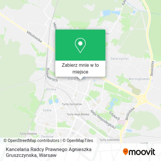 Mapa Kancelaria Radcy Prawnego Agnieszka Gruszczynska