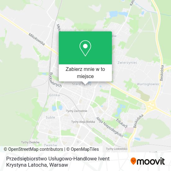 Mapa Przedsiębiorstwo Usługowo-Handlowe Ivent Krystyna Latocha