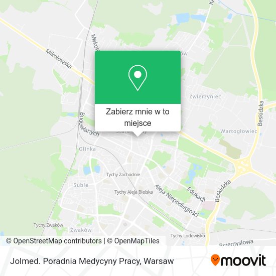 Mapa Jolmed. Poradnia Medycyny Pracy