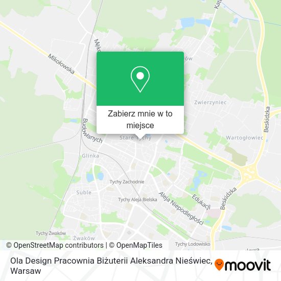 Mapa Ola Design Pracownia Biżuterii Aleksandra Nieświec