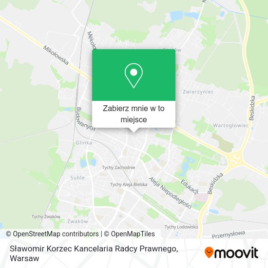 Mapa Sławomir Korzec Kancelaria Radcy Prawnego