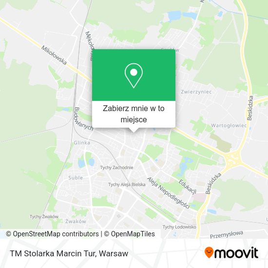 Mapa TM Stolarka Marcin Tur