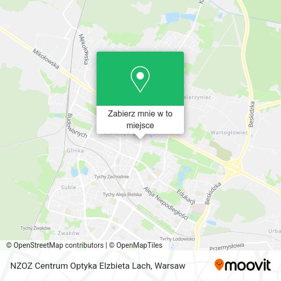 Mapa NZOZ Centrum Optyka Elzbieta Lach