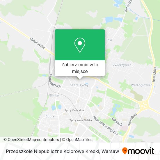 Mapa Przedszkole Niepubliczne Kolorowe Kredki