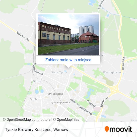 Mapa Tyskie Browary Książęce