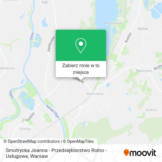 Mapa Smotrycka Joanna - Przedsiębiorstwo Rolno - Usługowe