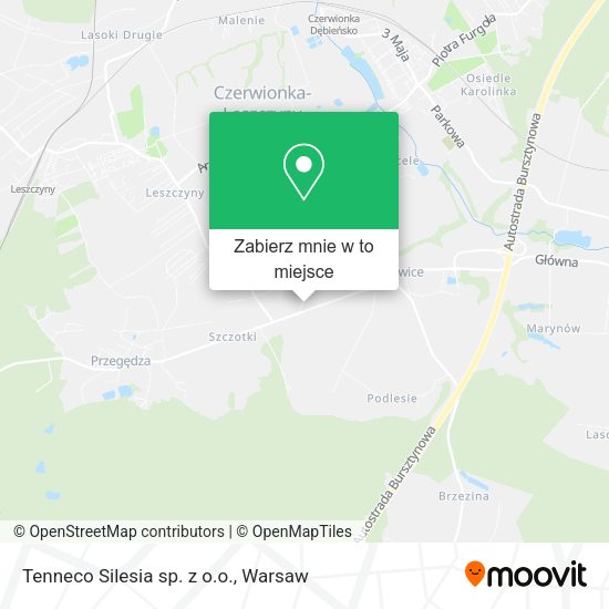 Mapa Tenneco Silesia sp. z o.o.