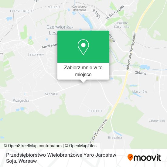 Mapa Przedsiębiorstwo Wielobranżowe Yaro Jarosław Soja