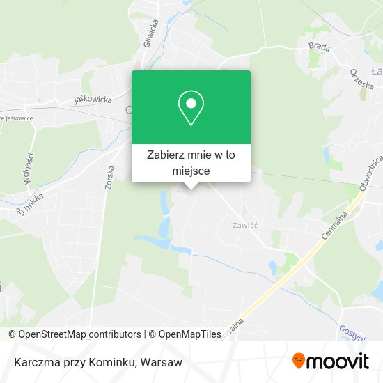 Mapa Karczma przy Kominku