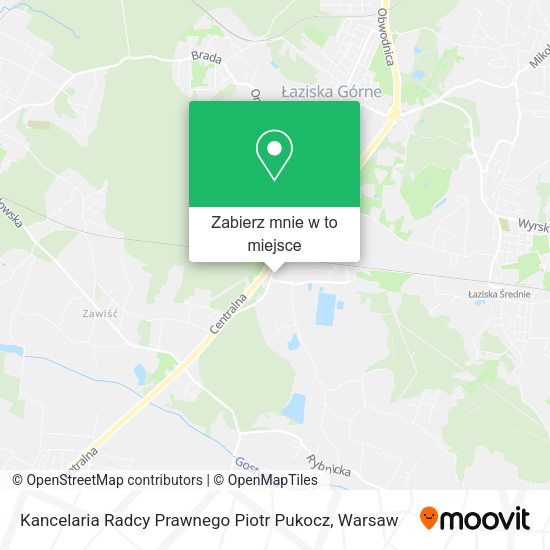 Mapa Kancelaria Radcy Prawnego Piotr Pukocz