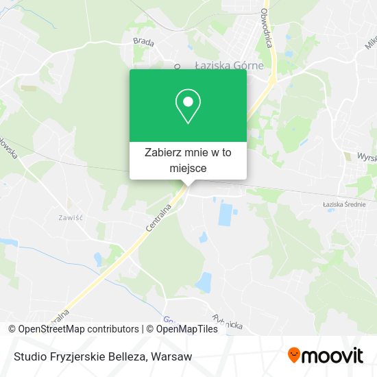 Mapa Studio Fryzjerskie Belleza