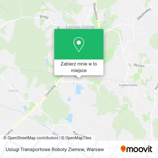 Mapa Uslugi Transportowe Roboty Ziemne