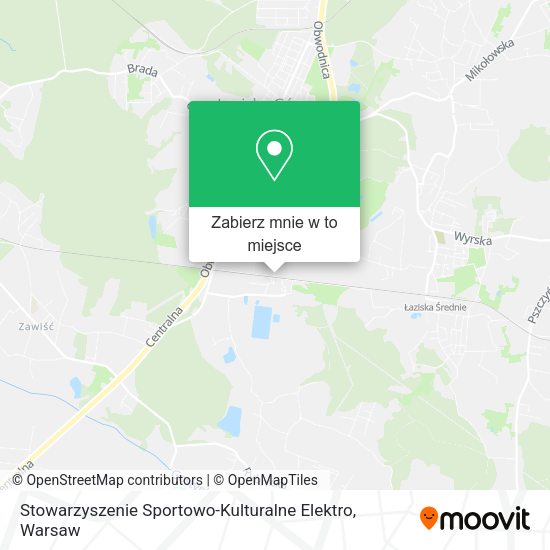 Mapa Stowarzyszenie Sportowo-Kulturalne Elektro