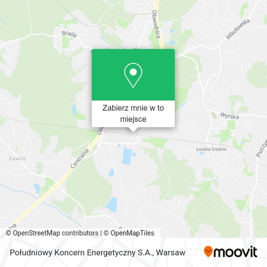 Mapa Południowy Koncern Energetyczny S.A.