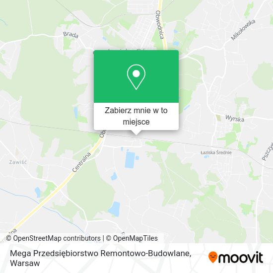 Mapa Mega Przedsiębiorstwo Remontowo-Budowlane