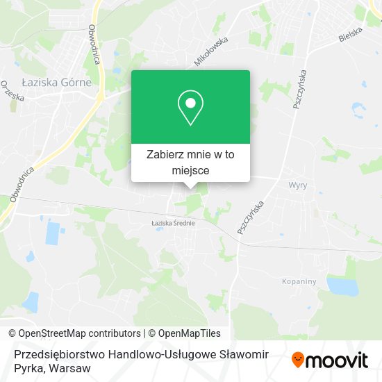 Mapa Przedsiębiorstwo Handlowo-Usługowe Sławomir Pyrka