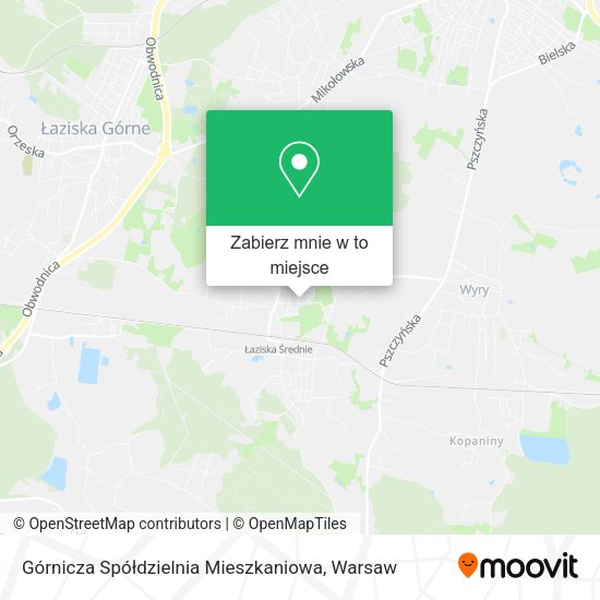 Mapa Górnicza Spółdzielnia Mieszkaniowa