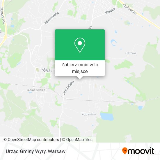 Mapa Urząd Gminy Wyry