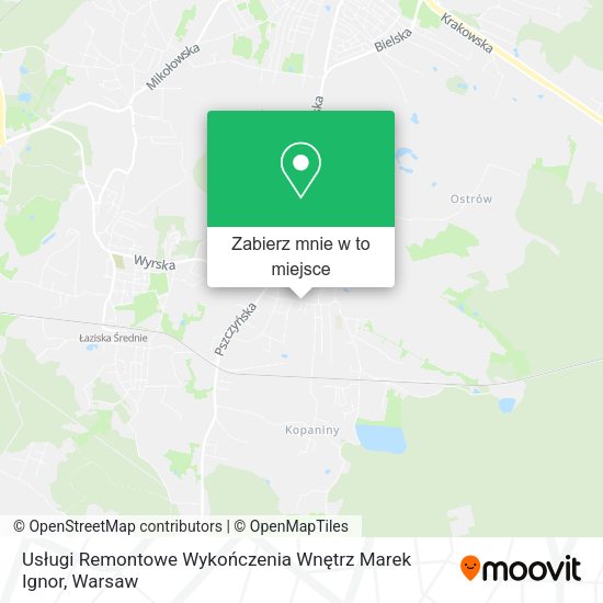 Mapa Usługi Remontowe Wykończenia Wnętrz Marek Ignor