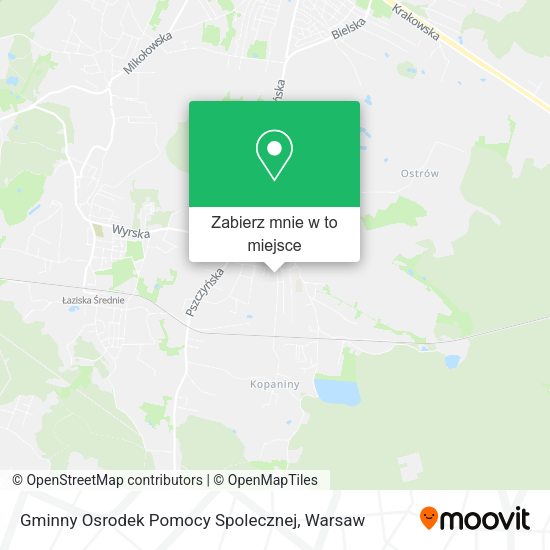 Mapa Gminny Osrodek Pomocy Spolecznej