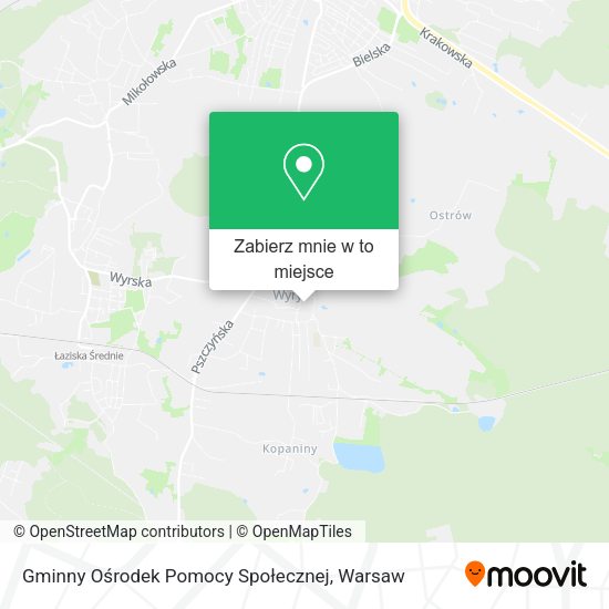 Mapa Gminny Ośrodek Pomocy Społecznej