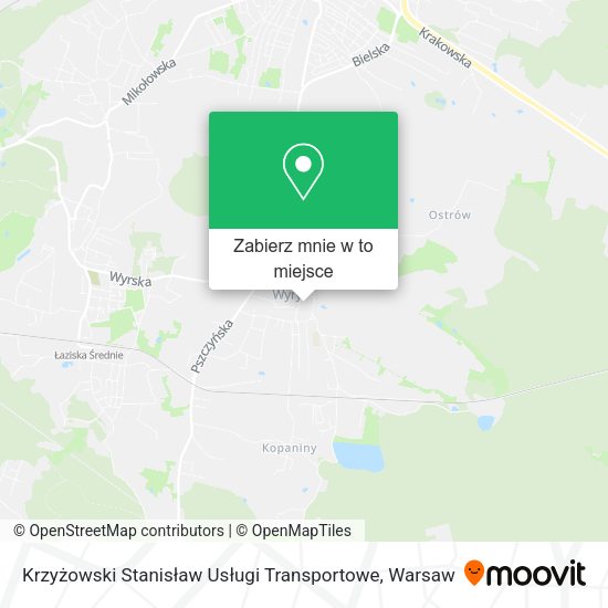 Mapa Krzyżowski Stanisław Usługi Transportowe