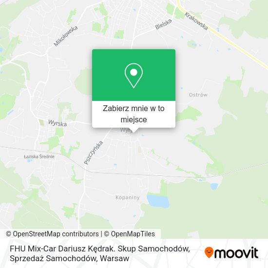 Mapa FHU Mix-Car Dariusz Kędrak. Skup Samochodów, Sprzedaż Samochodów