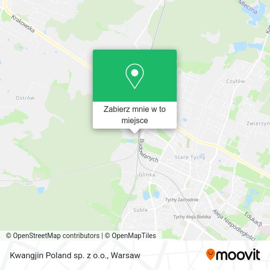 Mapa Kwangjin Poland sp. z o.o.