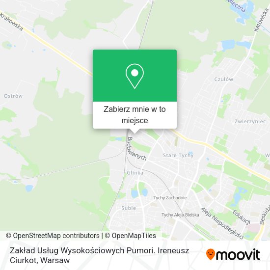 Mapa Zakład Usług Wysokościowych Pumori. Ireneusz Ciurkot