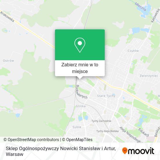 Mapa Sklep Ogólnospożywczy Nowicki Stanisław i Artur