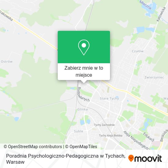 Mapa Poradnia Psychologiczno-Pedagogiczna w Tychach