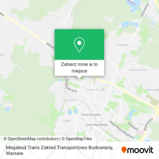 Mapa Megabud Trans Zaklad Transportowo Budowlany